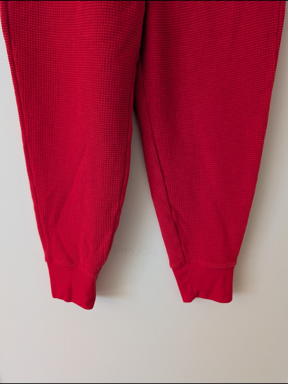 Athleta Womens Small Red Joggers Waffleweave Activewear Loungewear Athleisure - Picture 2 of 8